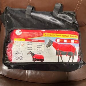 Waterproof Horse Turnout Blanket - Red